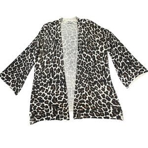 Show Me Your Mumu Cardigan Cheetah Animal Print Women’s Large Layering Lounge